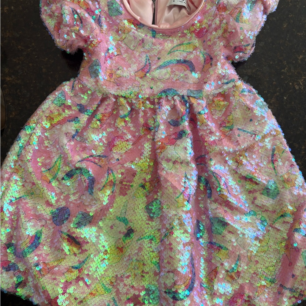 Lola + The Boys Pink Sequin Dress